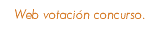 Web votación concurso. 